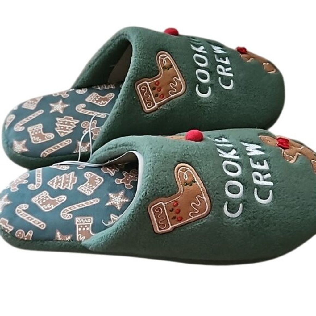 Cookie Crew Holiday Slippers Size 8-9 Men's New Gingerbread Man Holiday — image 5 of 8